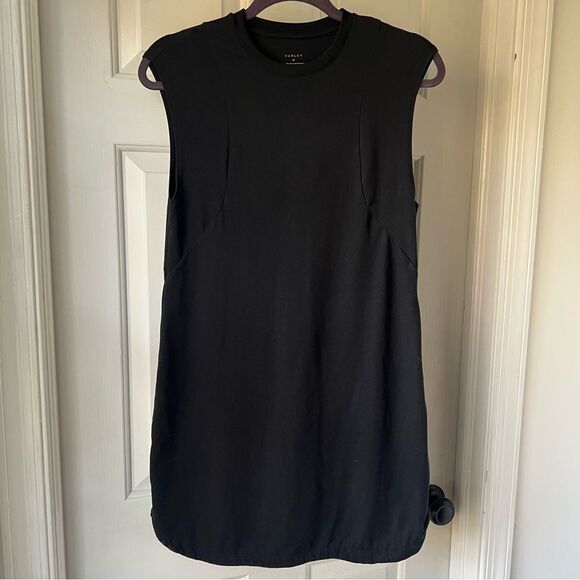 Varley Naples Sleeveless Tennis Shift Crewneck Black Athletic Dress Sz XS - Picture 2 of 4